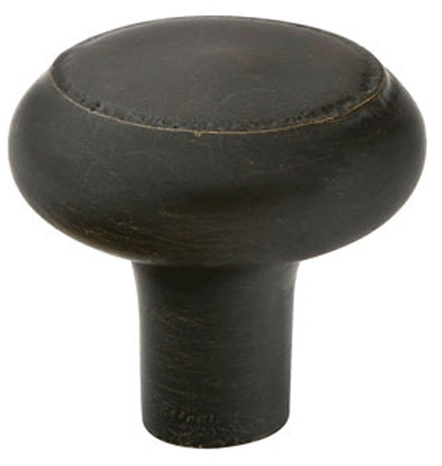 ##Antique Hardware## Emtek 1 1/4 Inch Sandcast Bronze Barn Cabinet & Furniture Knob