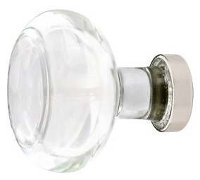 ##Antique Hardware## 1 1/4 Inch Glass Georgetown Cabinet & Furniture Knob