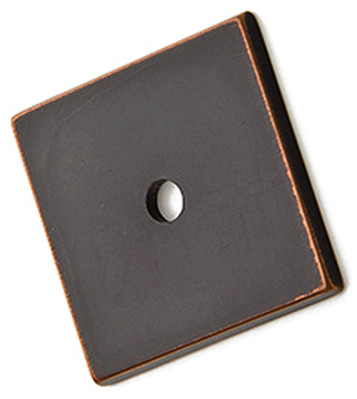 Antique Hardware 1 1/4 Inch Art Deco Square Back Plate KNOB-BACKPLATE