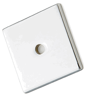 Antique Hardware 1 1/4 Inch Art Deco Square Back Plate KNOB-BACKPLATE