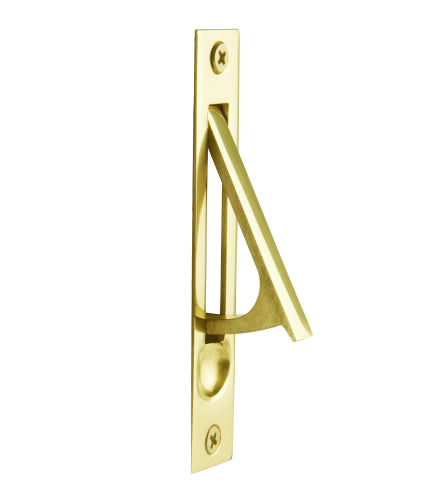 ##Antique Hardware## 4 Inch Solid Brass Edge Pull with Screws
