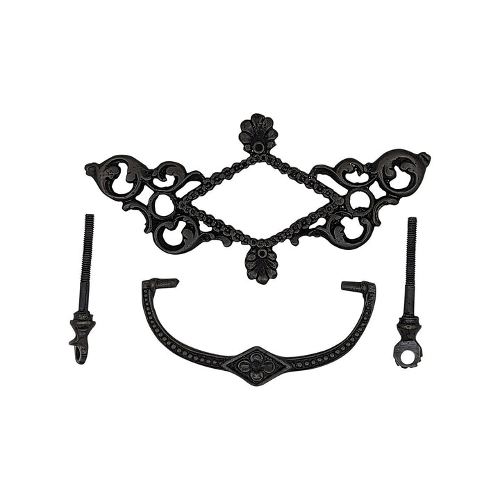 Antique Hardware 5 1/5 Inch Solid Brass Victorian Beaded Bail Pull BAIL PULL