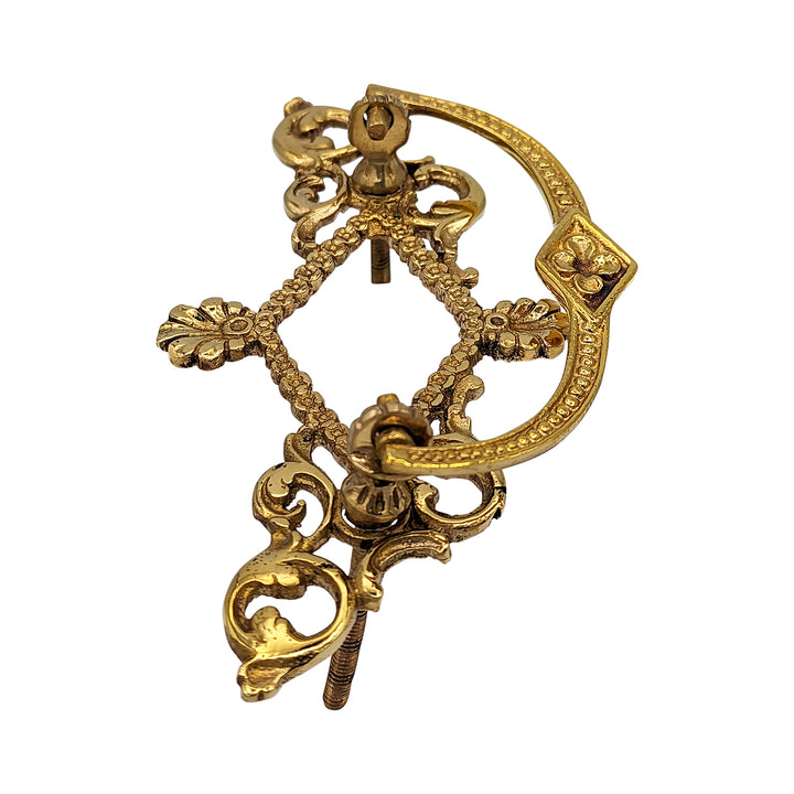 Antique Hardware 5 1/5 Inch Solid Brass Victorian Beaded Bail Pull BAIL PULL