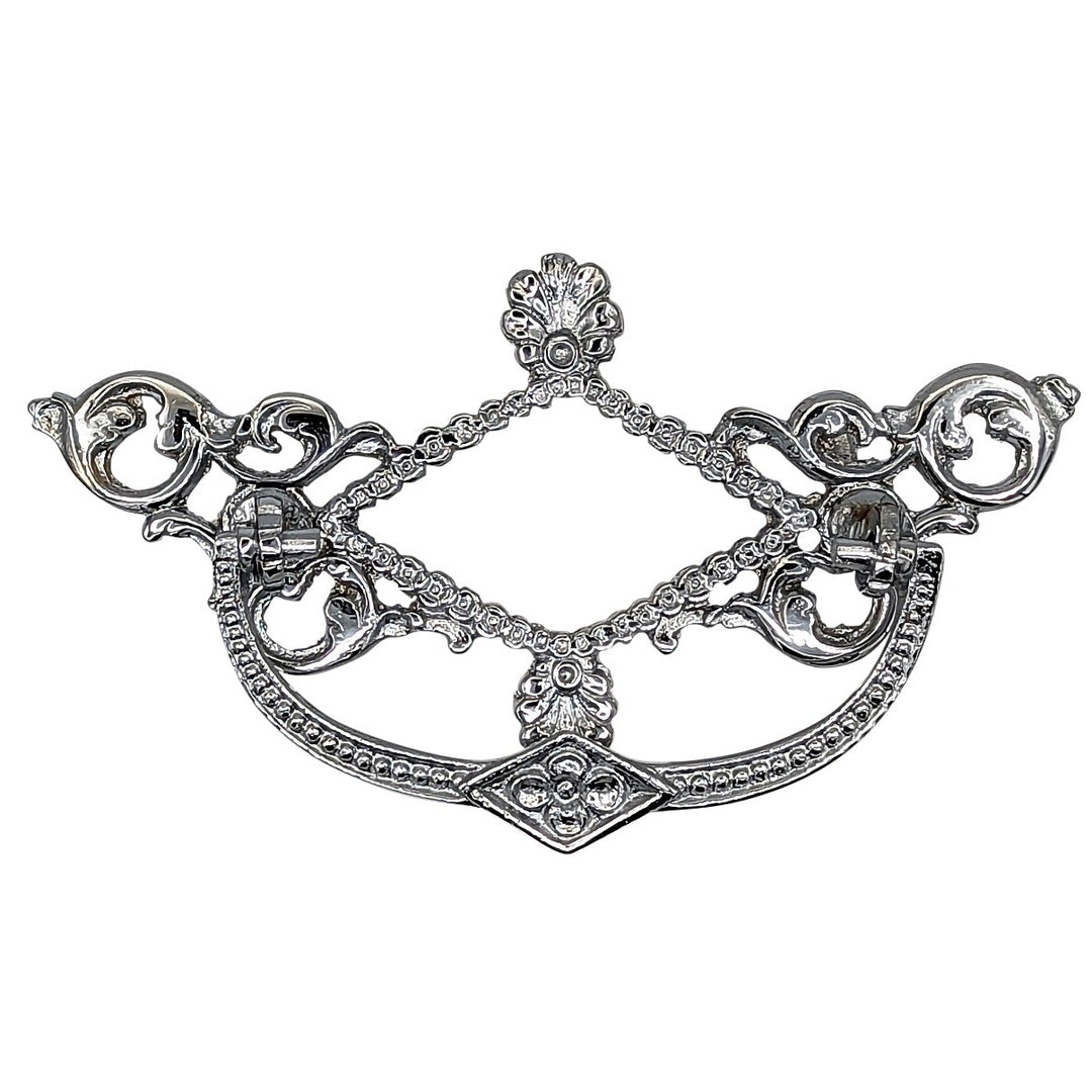 Antique Hardware 5 1/5 Inch Solid Brass Victorian Beaded Bail Pull BAIL PULL