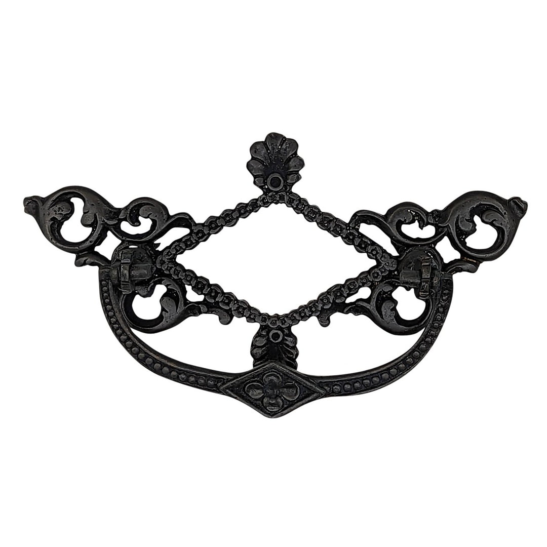 Antique Hardware 5 1/5 Inch Solid Brass Victorian Beaded Bail Pull BAIL PULL