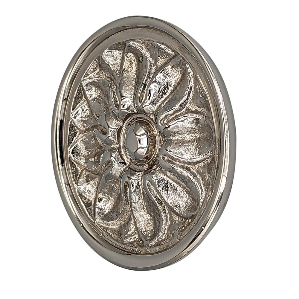 Antique Hardware 2 1/2 Inch Solid Brass Large Floral Cabinet and Furniture Knob CABINET KNOB