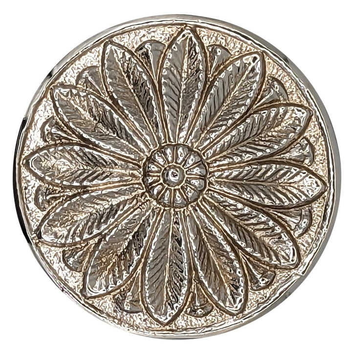 Antique Hardware 2 3/5 Inch Solid Brass Floral Leaf Cabinet and Furniture Knob CABINET KNOB