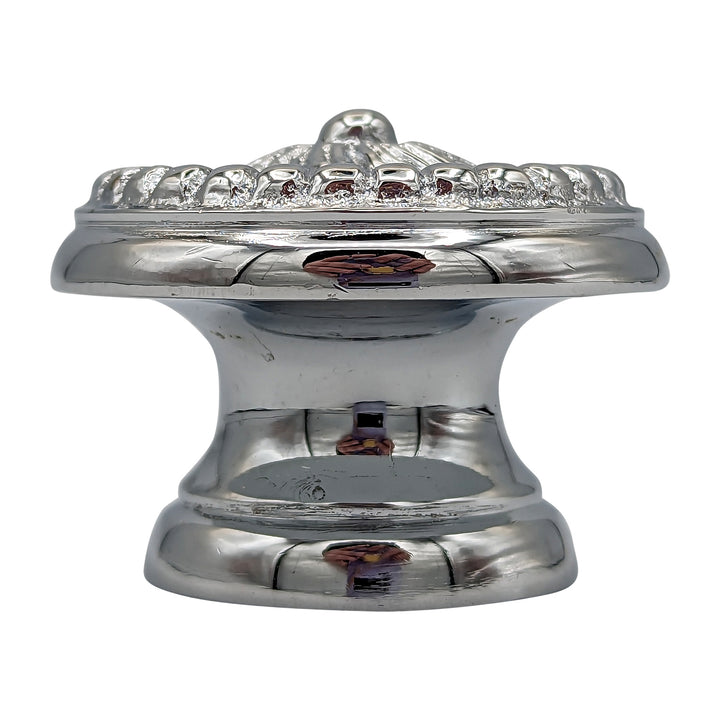 Antique Hardware 1 3/5 Inch Beaded Floral Cabinet Knob (Several Finishes Available) CABINET KNOB