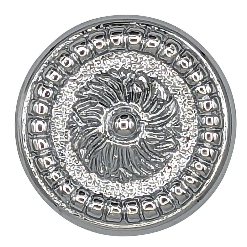 Antique Hardware 1 3/5 Inch Beaded Floral Cabinet Knob (Several Finishes Available) CABINET KNOB