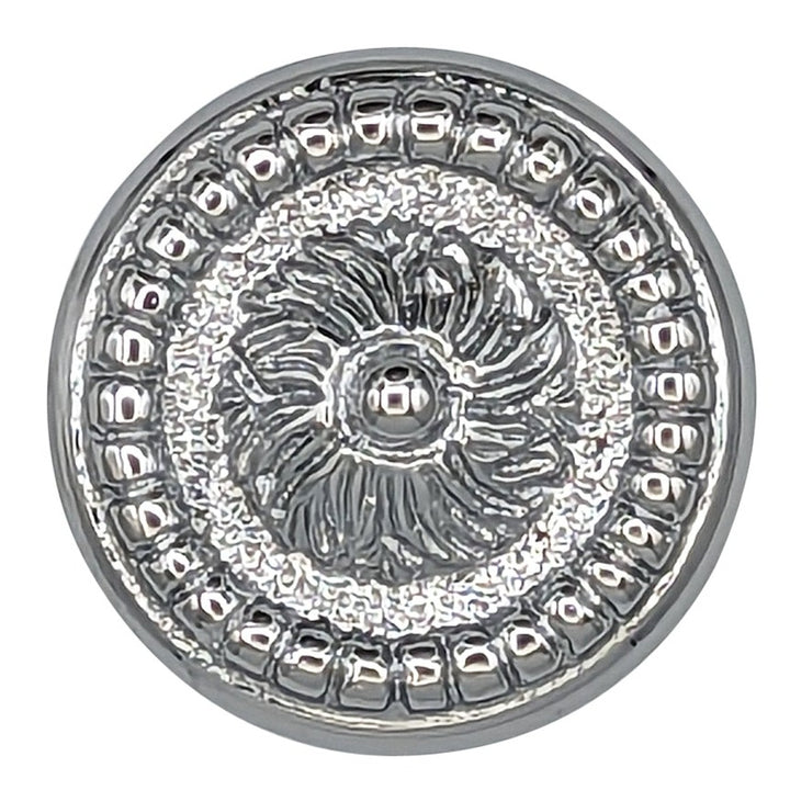 Antique Hardware 1 3/5 Inch Beaded Floral Cabinet Knob (Several Finishes Available) CABINET KNOB