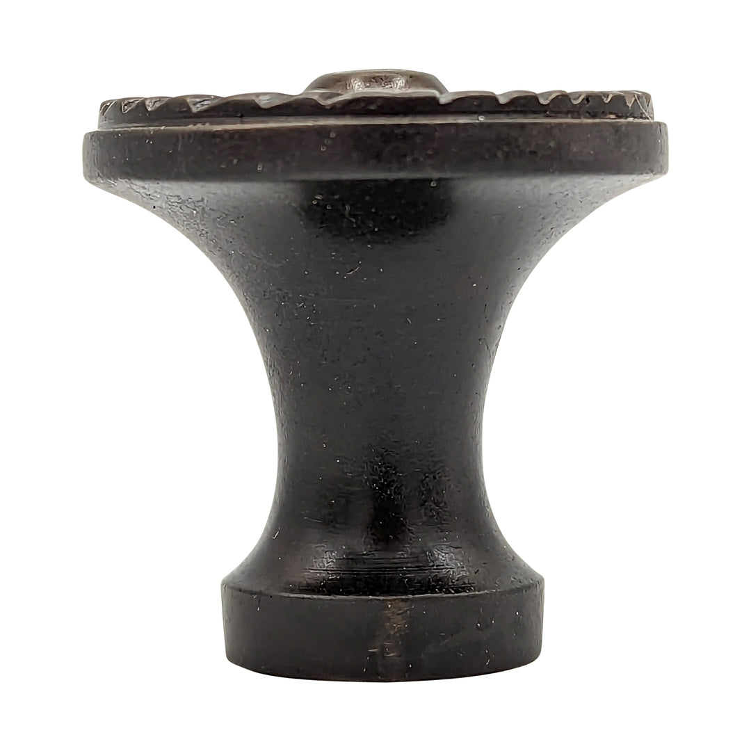 Antique Hardware 1 1/8 Inch Solid Brass Patterned Cabinet & Furniture Knob (Several Finishes Available) ANTIQUE CABINET HARDWARE