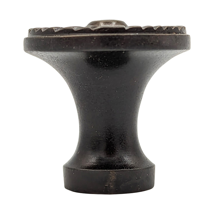 Antique Hardware 1 1/8 Inch Solid Brass Patterned Cabinet & Furniture Knob (Several Finishes Available) ANTIQUE CABINET HARDWARE