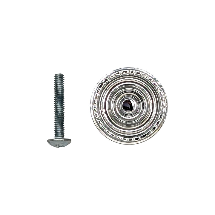 Antique Hardware 1 1/8 Inch Solid Brass Patterned Cabinet & Furniture Knob (Several Finishes Available) ANTIQUE CABINET HARDWARE