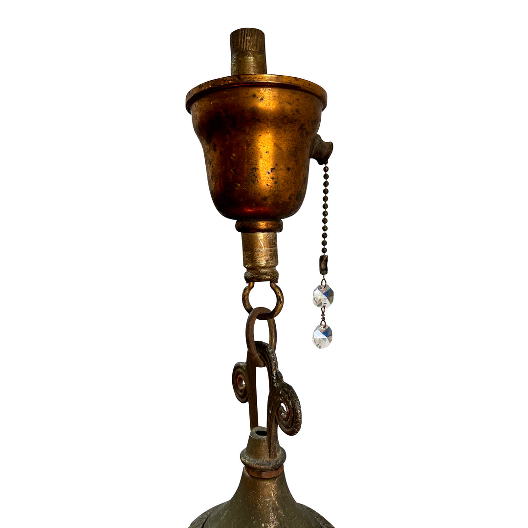 Antique Hardware 27 Inch Bronze 3-Light Chandelier with Glass Dome Chandeliers