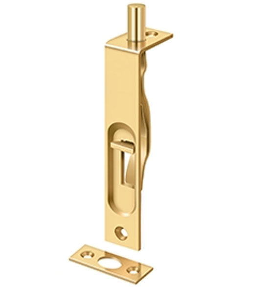 Antique Hardware Deltana - Solid Brass 4" Heavy Duty Flush Bolt FLUSH BOLT