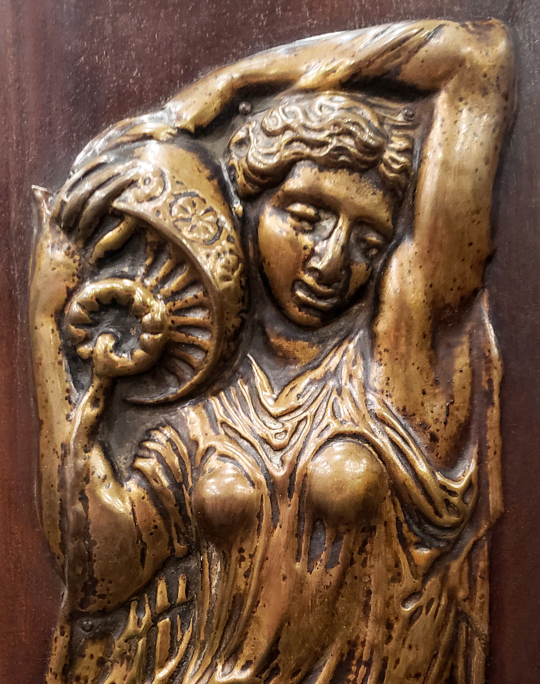 ##Antique Hardware## French Empire Era Mirror From Versailles, France