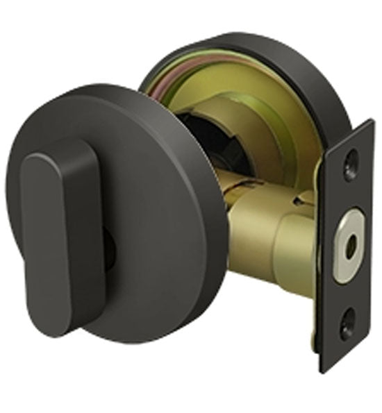 Antique Hardware Deltana Low Profile Deadbolt Lock Grade 3 DEADBOLT