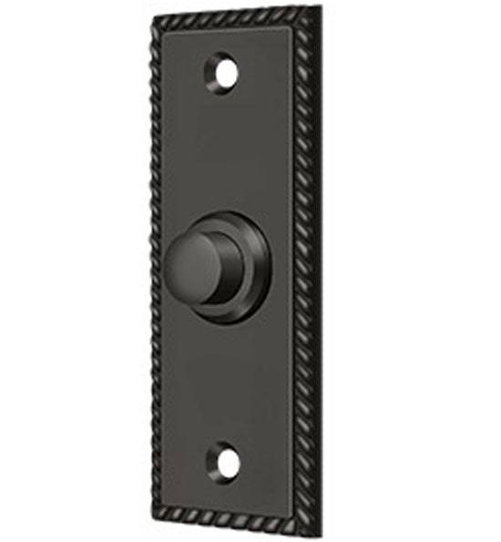 ##Antique Hardware## 3 1/3 Inch Solid Brass Doorbell Button