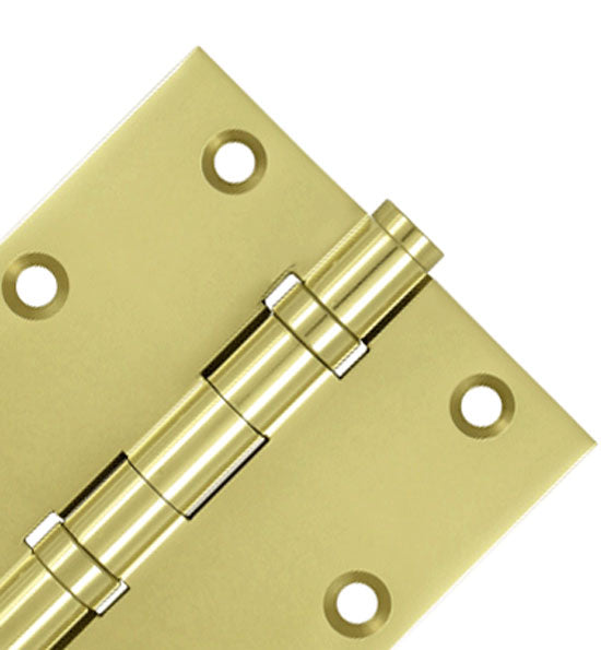 Antique Hardware 3 1/2 X 3 1/2 Inch Double Ball Bearing Hinge Interchangeable Finials (Square Corner) HINGE