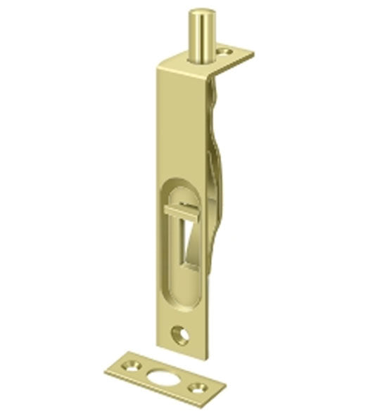 Antique Hardware Deltana - Solid Brass 4" Heavy Duty Flush Bolt FLUSH BOLT
