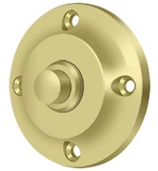 ##Antique Hardware## Bell Buttons, Solid Brass Bell Button, Round Contemporary