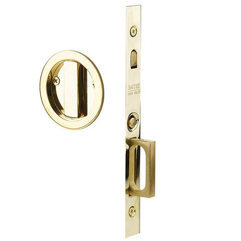 ##Antique Hardware## Emtek Round Brass Mortise Pocket Door (Several Finishes Available)