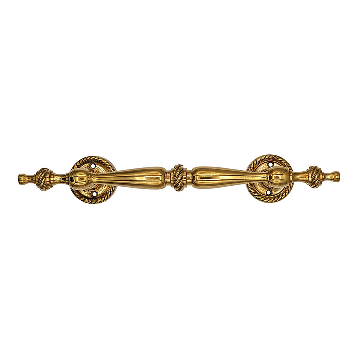 ##Antique Hardware## 9 1/2 Inch Overall (6 Inch C-C) Solid Brass Rope Style Handle (Several Finishes Available)
