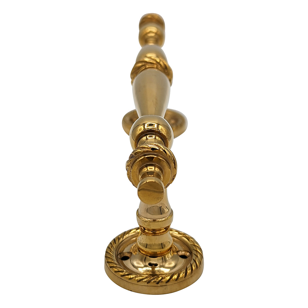 ##Antique Hardware## 9 1/2 Inch Overall (6 Inch C-C) Solid Brass Rope Style Handle (Several Finishes Available)