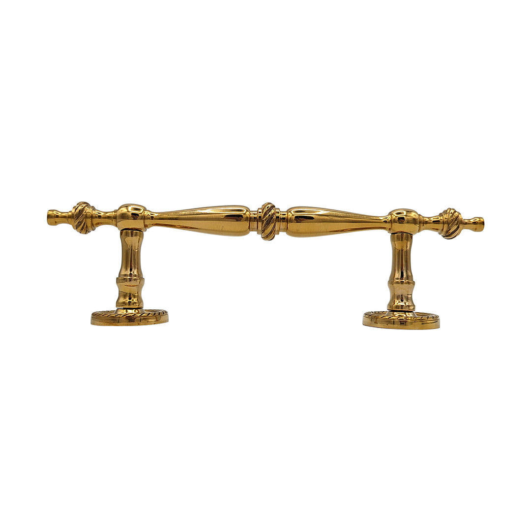 ##Antique Hardware## 9 1/2 Inch Overall (6 Inch C-C) Solid Brass Rope Style Handle (Several Finishes Available)