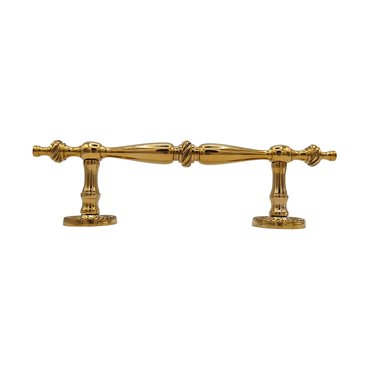 ##Antique Hardware## 9 1/2 Inch Overall (6 Inch C-C) Solid Brass Rope Style Handle (Several Finishes Available)