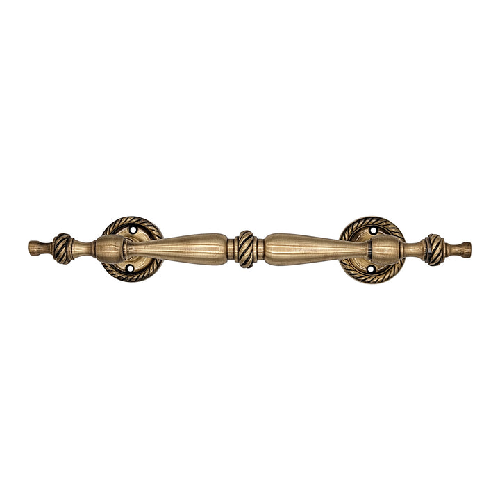 ##Antique Hardware## 9 1/2 Inch Overall (6 Inch C-C) Solid Brass Rope Style Handle (Several Finishes Available)