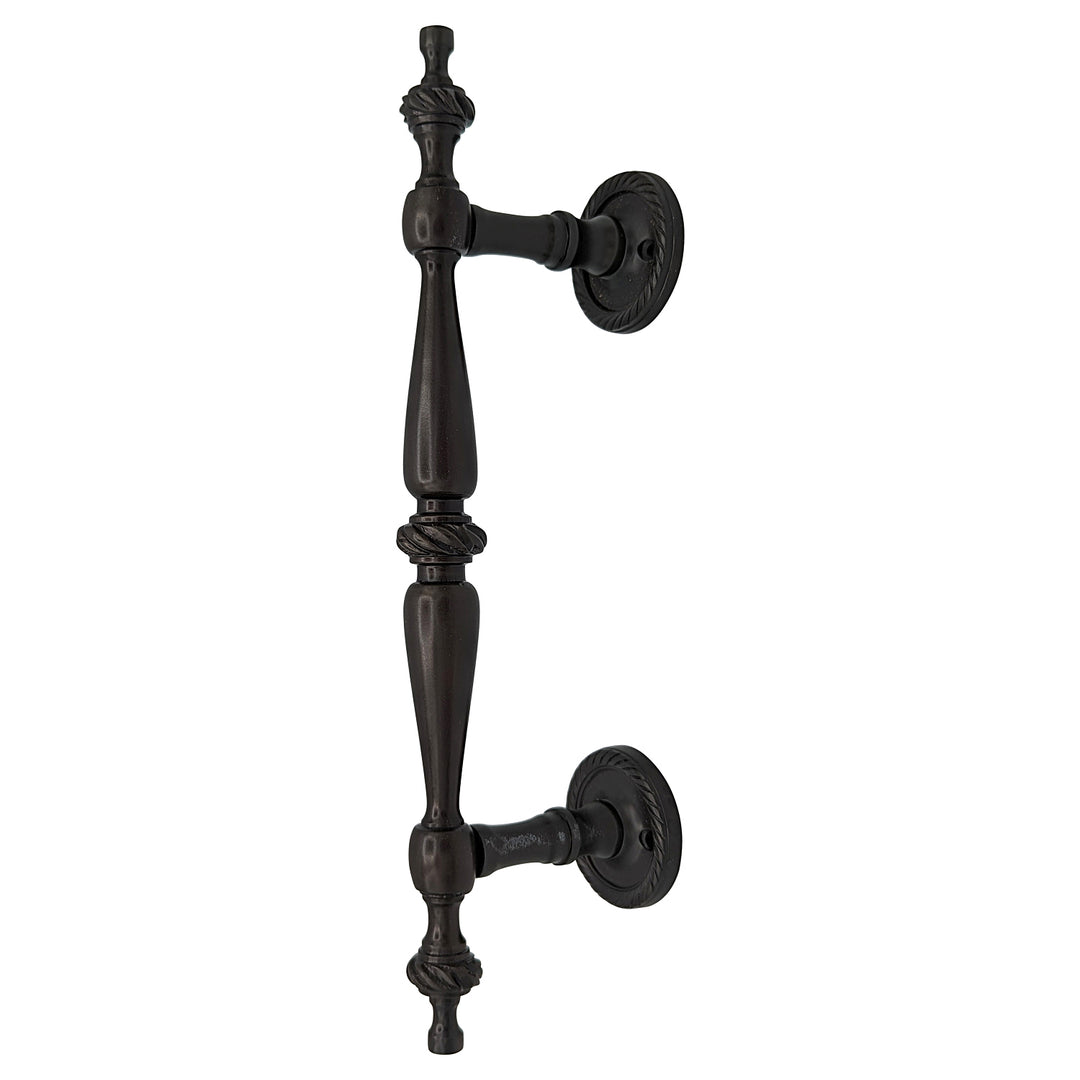 ##Antique Hardware## 9 1/2 Inch Overall (6 Inch C-C) Solid Brass Rope Style Handle (Several Finishes Available)