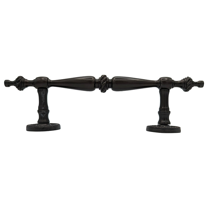 ##Antique Hardware## 9 1/2 Inch Overall (6 Inch C-C) Solid Brass Rope Style Handle (Several Finishes Available)