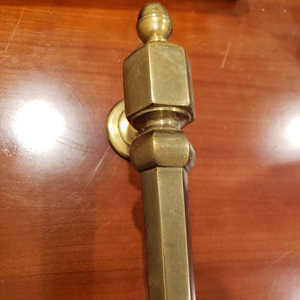 ##Antique Hardware## Large 18 Inch Antique Door Pull in Solid Brass