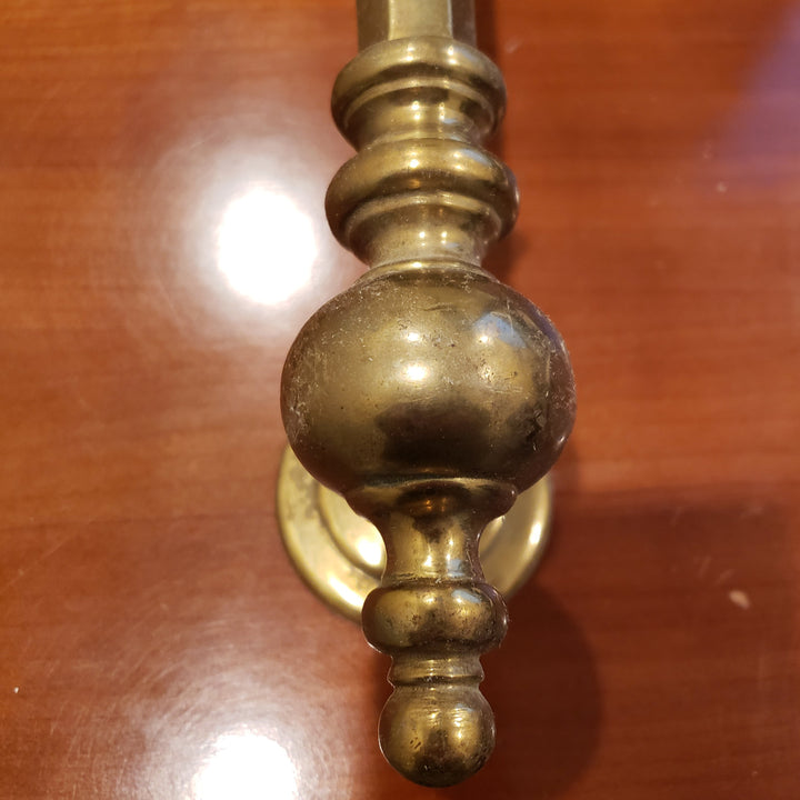 ##Antique Hardware## Large 18 Inch Antique Door Pull in Solid Brass