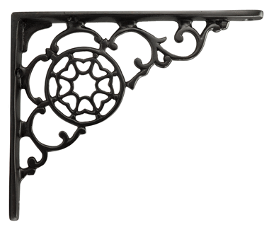 Antique Hardware 6 3/4 Inch Solid Brass Star Shape Shelf Bracket SHELF BRACKET