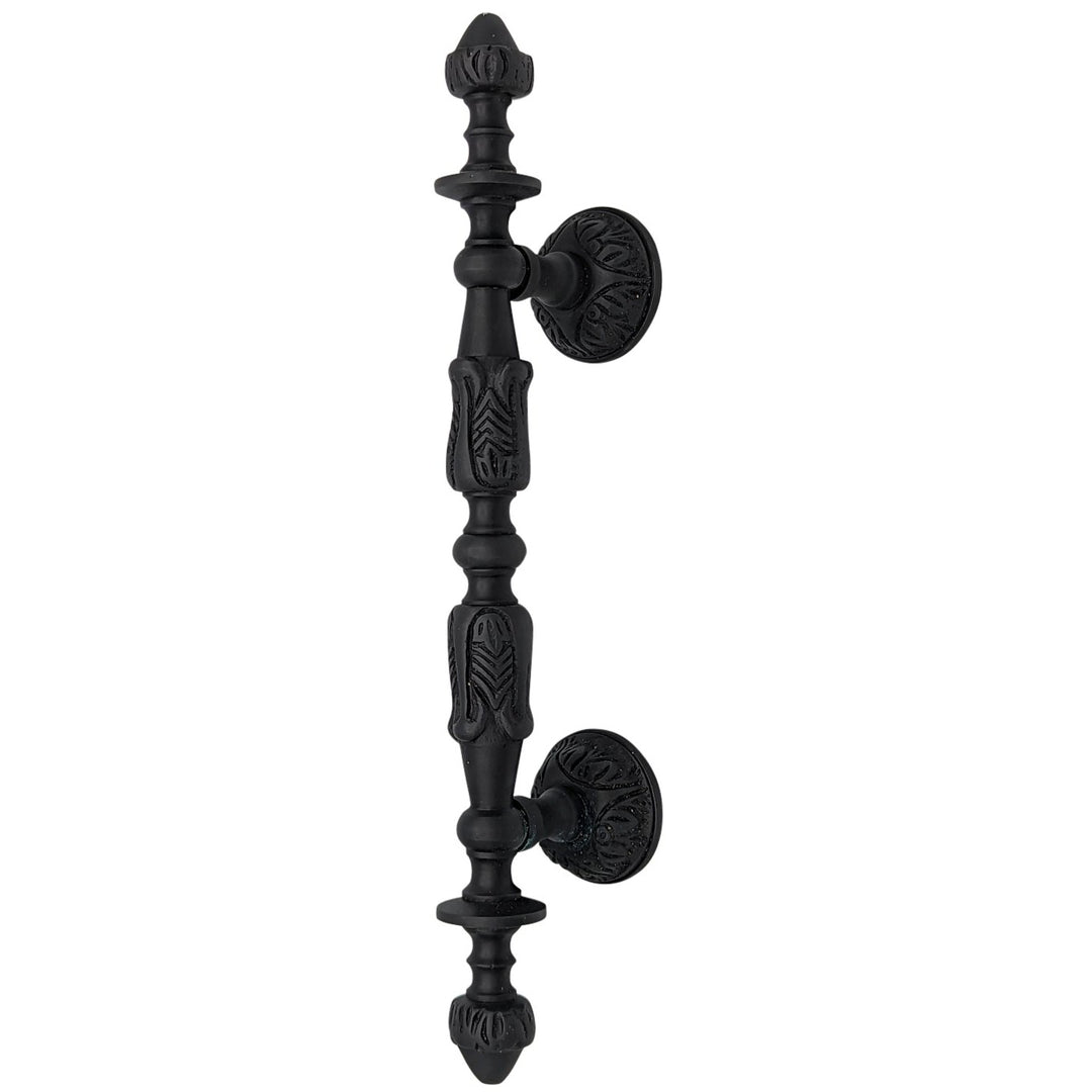 ##Antique Hardware## 8 Inch (4 1/2 Inch C-C) Solid Brass French Empire Door Pull