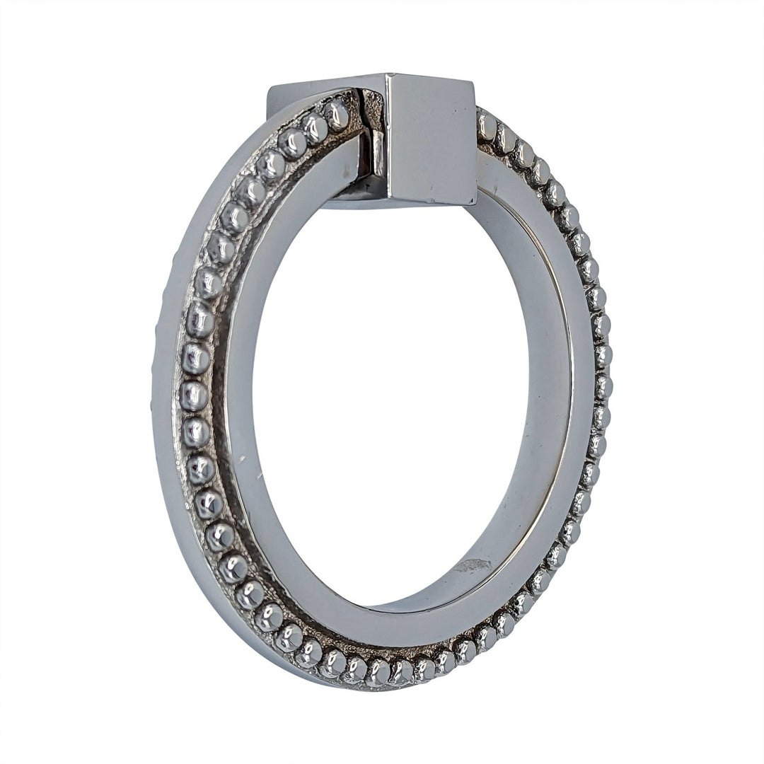 ##Antique Hardware## 3 Inch Beaded Signature Ring Pull (Several Finishes Available)