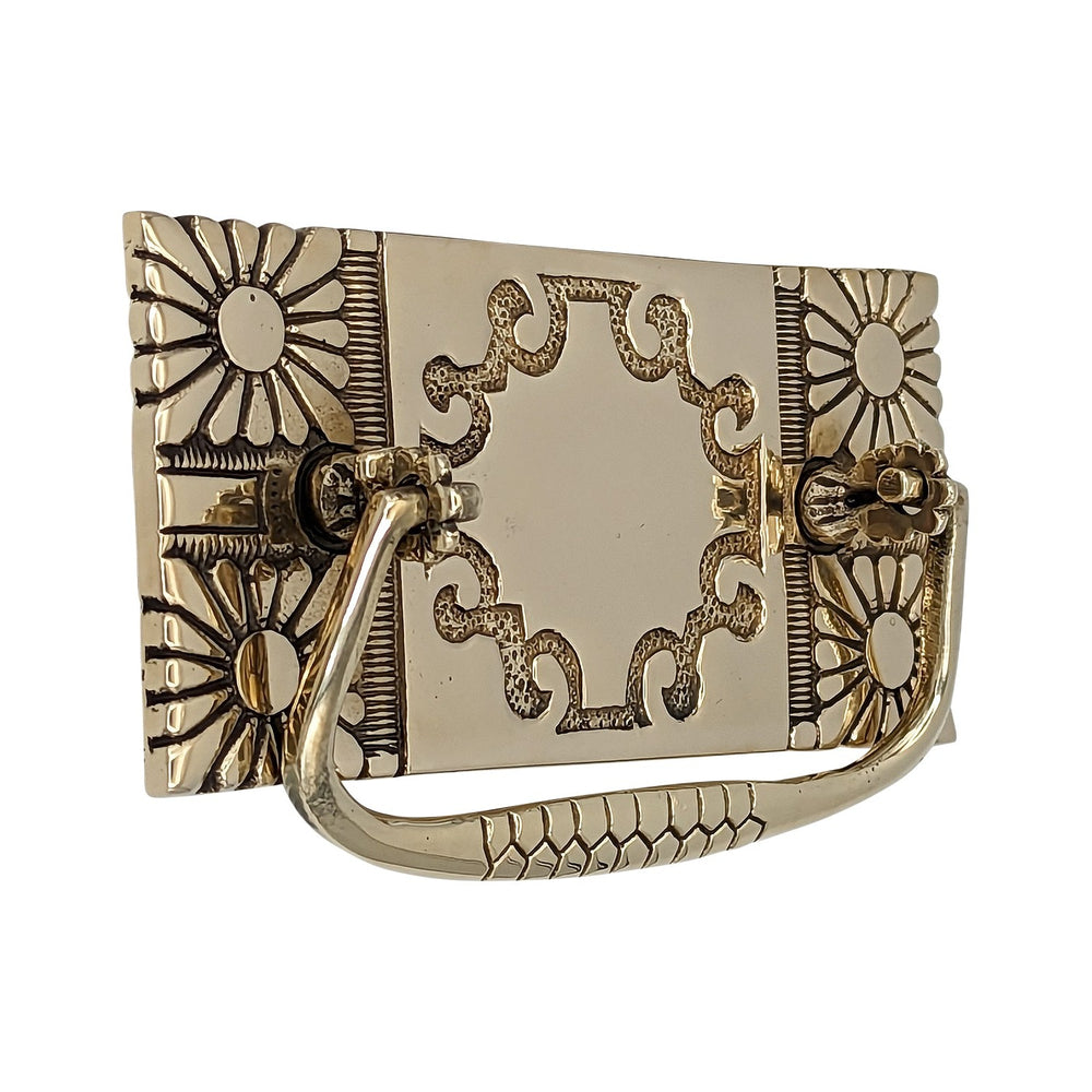 Antique Hardware 5 1/8 Inch Art Nouveau Bail Pull Plate Cabinet Knobs & Handles