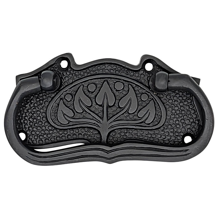 ##Antique Hardware## 3 3/4 Inch Tree of Life Leaf Pattern Solid Brass Drawer Pull (Oil Rubbed Bronze Finish)