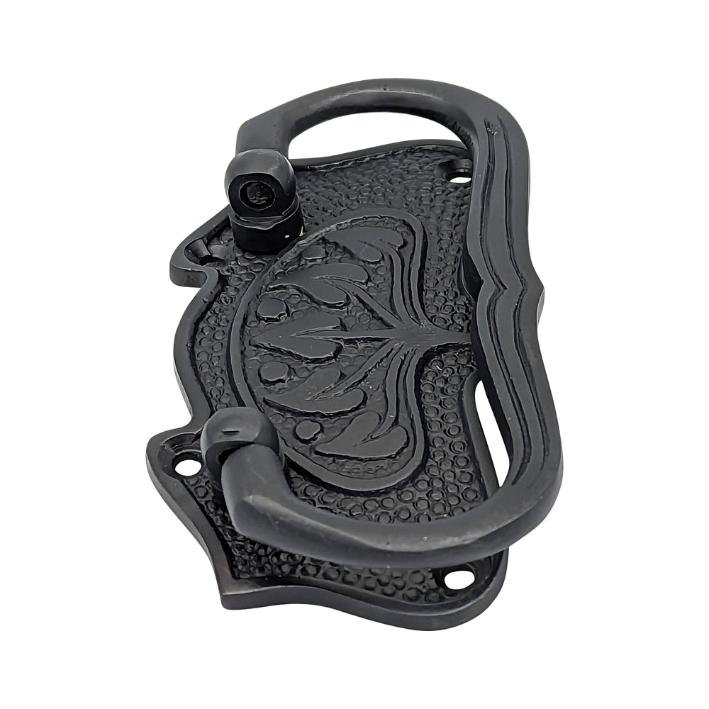 ##Antique Hardware## 3 3/4 Inch Tree of Life Leaf Pattern Solid Brass Drawer Pull (Oil Rubbed Bronze Finish)