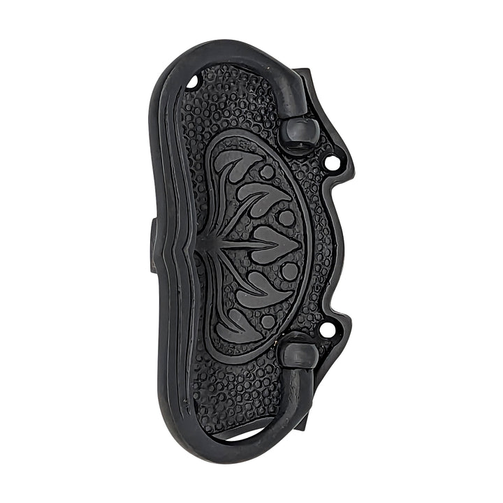 ##Antique Hardware## 3 3/4 Inch Tree of Life Leaf Pattern Solid Brass Drawer Pull (Oil Rubbed Bronze Finish)