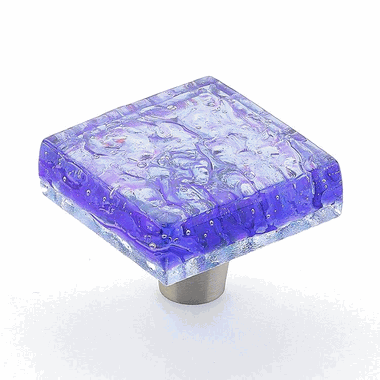 ##Antique Hardware## 1 1/2 Inch Designer Square Traditional Glass Cabinet & Furniture Knobs