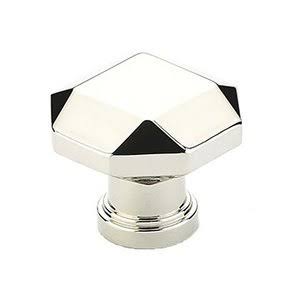 ##Antique Hardware## 1 1/4 Inch Faceted Menlo Park Cabinet & Furniture Knob