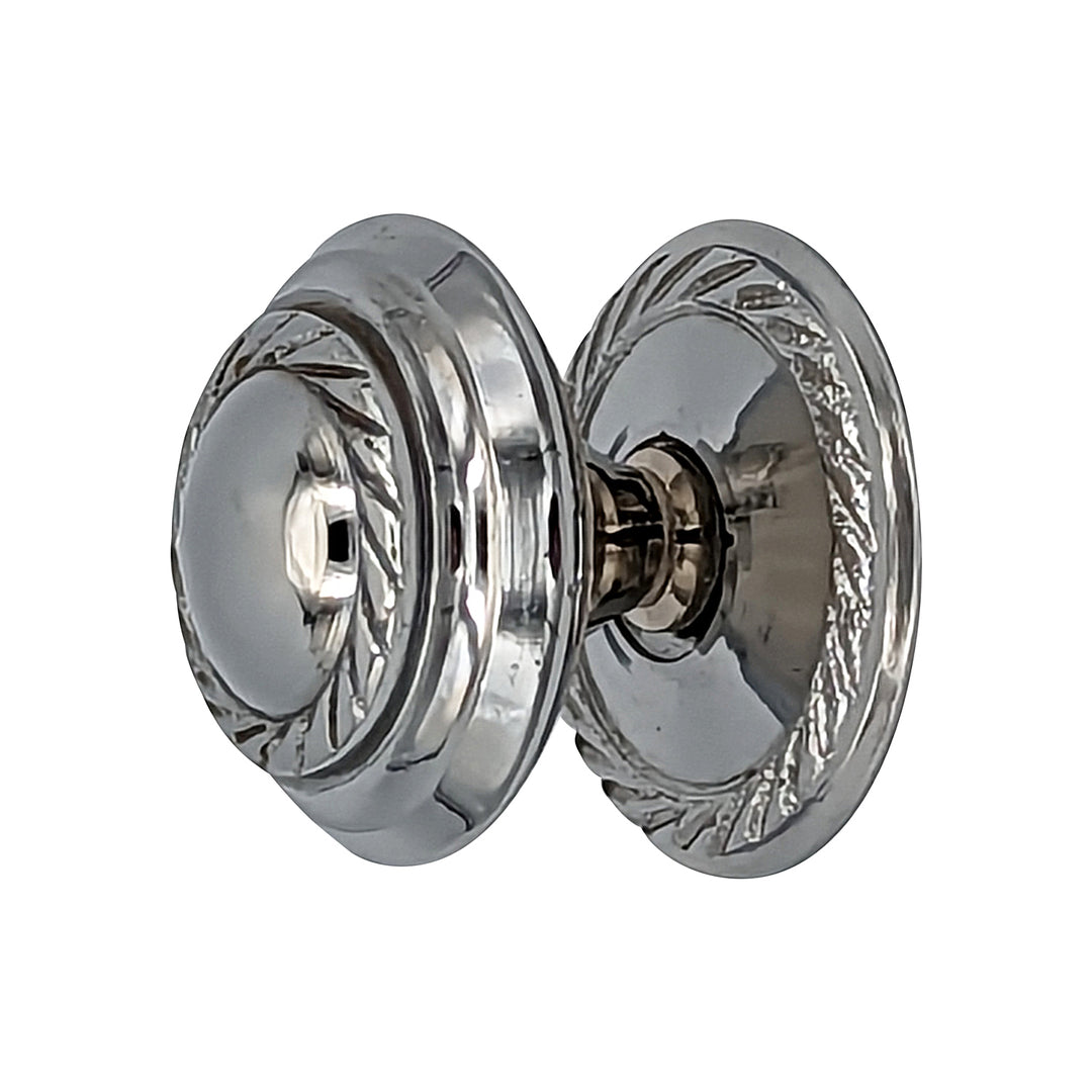 Antique Hardware 1 Inch Solid Brass Georgian Roped Round Cabinet & Furniture Knob CABINET KNOB