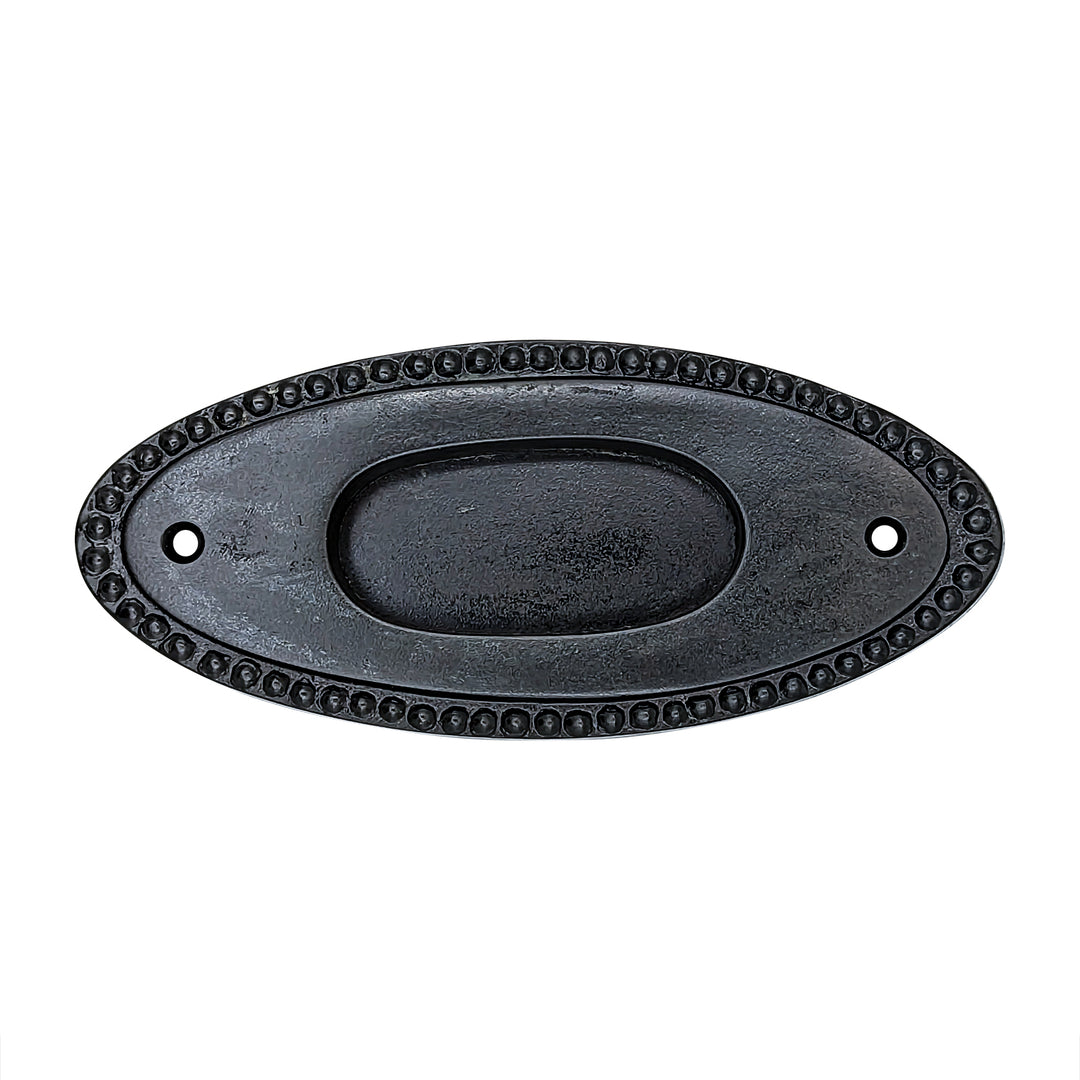 Antique Hardware 5 7/8 Inch Solid Brass Oval Beaded Pull CABINET PULL