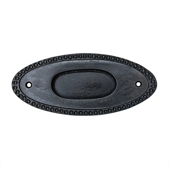 Antique Hardware 5 7/8 Inch Solid Brass Oval Beaded Pull CABINET PULL