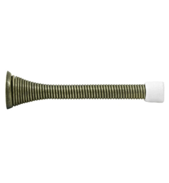 Antique Hardware 3 3/4 Inch Solid Steel Spring Baseboard Door Bumper DOOR STOP