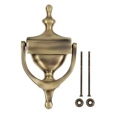 ##Antique Hardware## 7 Inch (6 1/4 Inch c-c) Heritage Style Door Knocker (Antique Brass Finish)