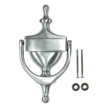 Antique Hardware 7 Inch (6 1/4 Inch c-c) Heritage Style Door Knocker (Brushed Chrome Finish) door knocker chrome